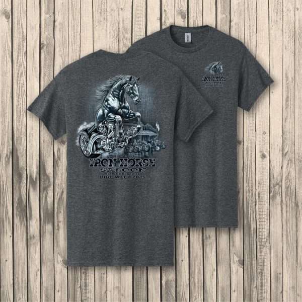 Charging Horse-Dark Heather-SS